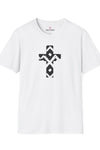 Pattern Cross Unisex Softstyle T-Shirt - Black Design