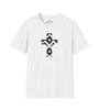 Pattern Cross Unisex Softstyle T-Shirt - Black Design