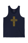 Cosmic Cross Unisex Jersey Tank - Casual Christian Wear