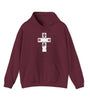 Grunge Cross Graphic Unisex Hooded Sweatshirt - Cozy & Inspirational Apparel