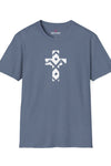 Pattern Cross Unisex Softstyle T-Shirt - White Design