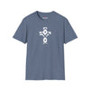 Pattern Cross Unisex Softstyle T-Shirt - White Design