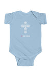 Abstract White Cross Design - Infant Bodysuit - Bright and Colorful