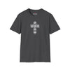 Abstract Cross Unisex Softstyle T-Shirt - White Design