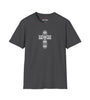 Abstract Cross Unisex Softstyle T-Shirt - White Design