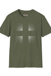 Shadow Cross Unisex Softstyle T-Shirt - White Design
