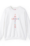Amazing Grace Cross Unisex Crewneck Sweatshirt