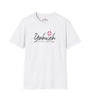 Yahweh or The Highway Cross Unisex Softstyle T-Shirt - Black Design