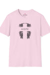 Hope Cross Unisex Softstyle T-Shirt - Black Design