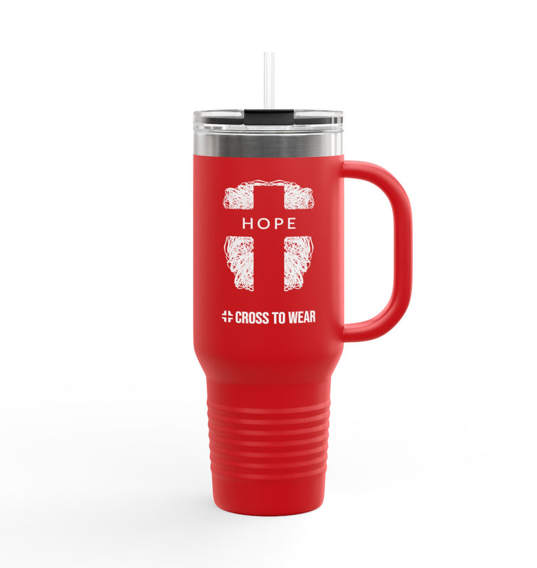 Hope  Cross Travel Mug - 40oz Tumbler for Everyday Use