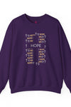 Hope Cross Crewneck Sweatshirt - Unisex Heavy Blend™ - Inspirational & Comfortable
